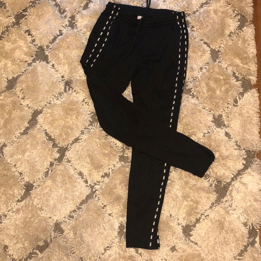 PINK zip up joggers